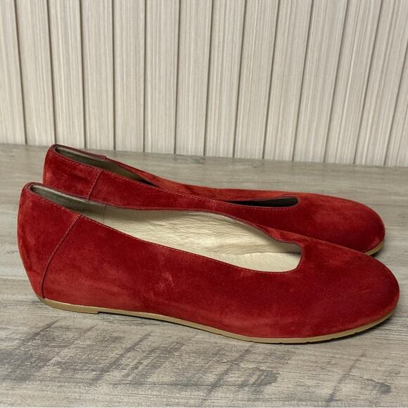 Eileen Fisher Una Hidden Wedge Ballet Flat in Red Cedar Size 9 - Picture 2 of 11